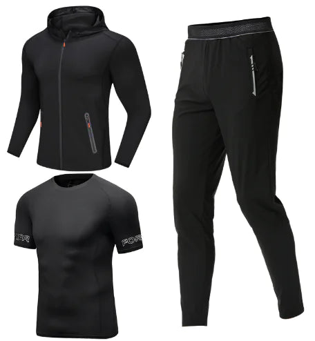 Three-Piece Running Suit for Active Lifestyle